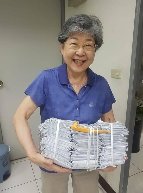 2018東奧正名，毛清芬連署書募集是個人組第一名。 圖：毛清芬提供