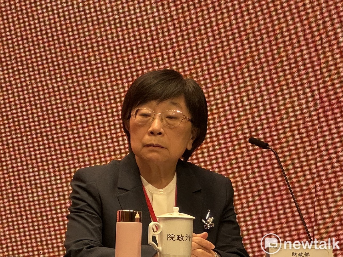 財政部次長李慶華今（23）天列席行政院會後記者會。 圖：謝莉慧/攝
