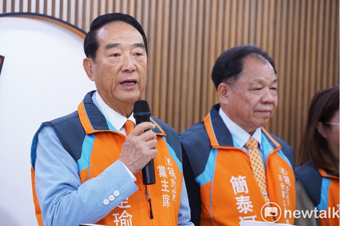宋楚瑜表示，自己願意在有生之年為兩岸和平奔走。 圖：林昀真/攝