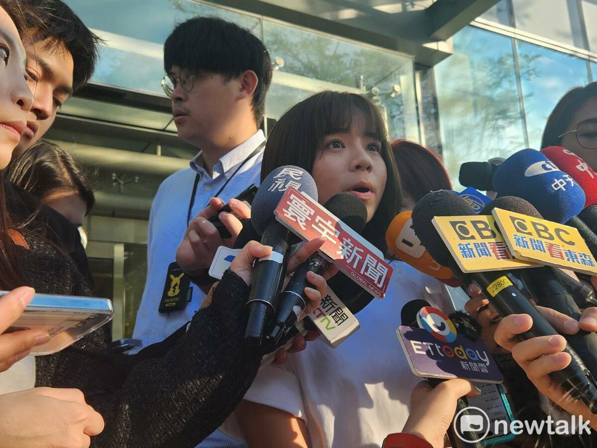 侯友宜競選辦公室發言人李利貞。 圖：黃建豪/攝