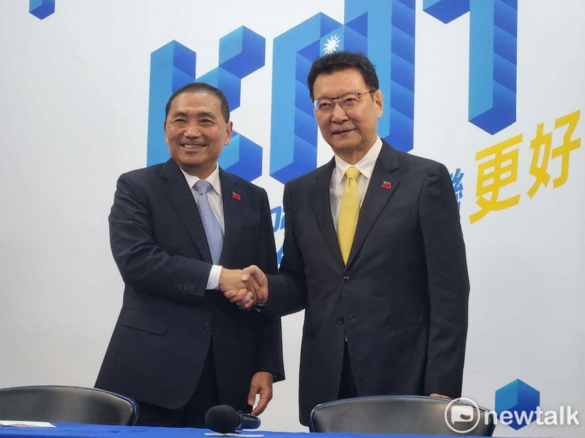 國民黨總統候選人侯友宜找來趙少康擔任副總統候選人。 圖：黃建豪/攝（資料照）