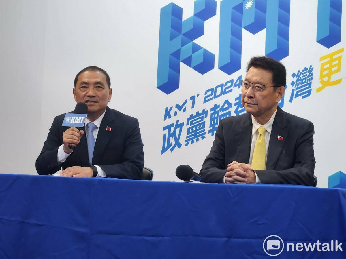 國民黨正副總統參選人侯友宜、趙少康。 圖：黃建豪/攝（資料照）