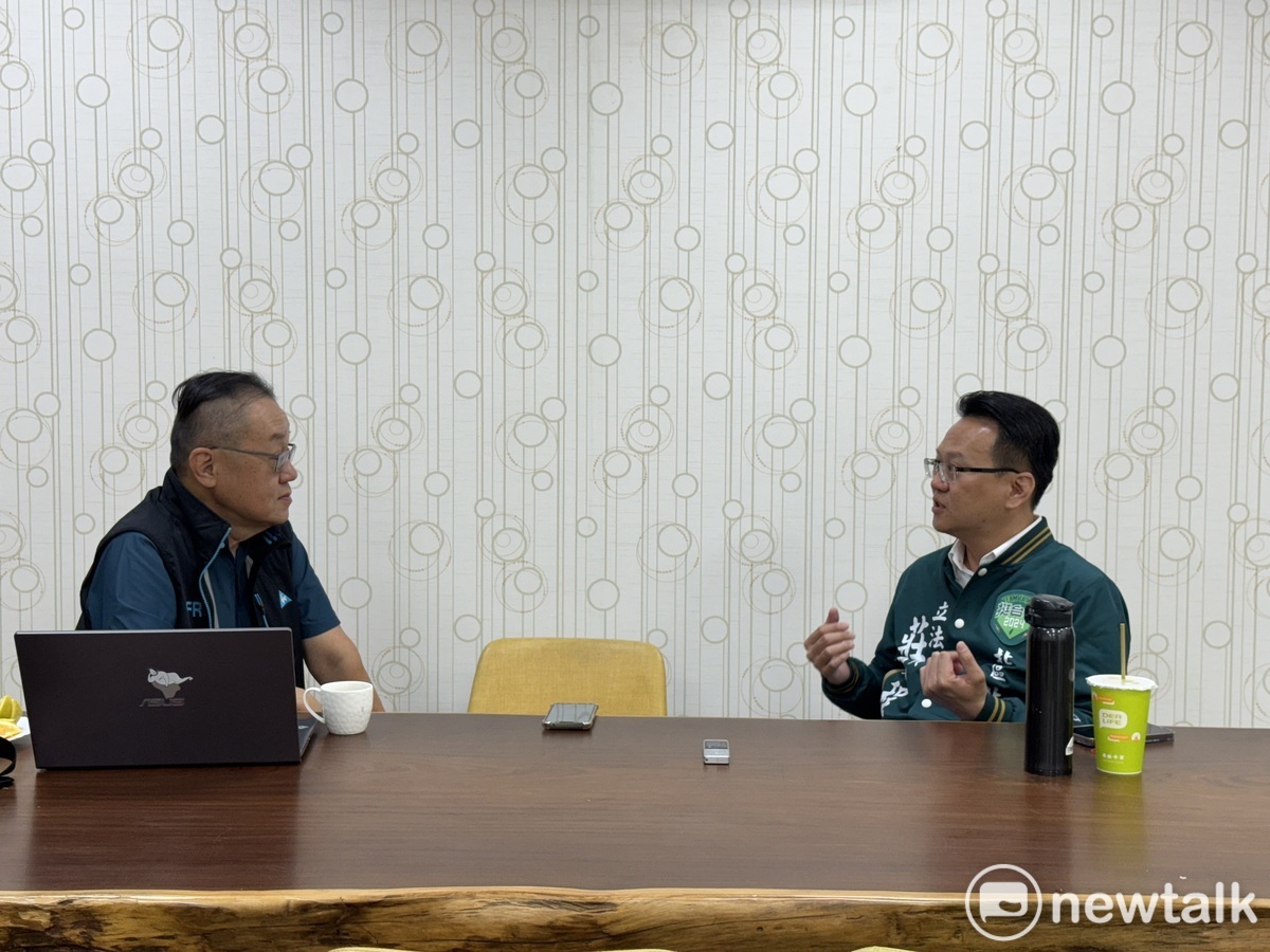 莊競程接受《新頭殼》專訪。 莊競程競總/提供