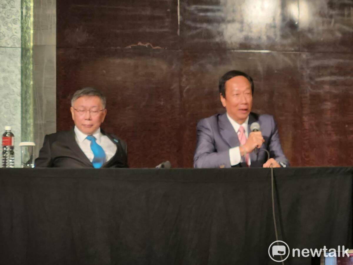 郭台銘今（24）天下午發佈退選聲明，但隔空向戰友喊話「一定要贏！好嗎？完成政權輪替，改變台灣。天佑中華民國！」 圖：黃建豪/攝（資料照）