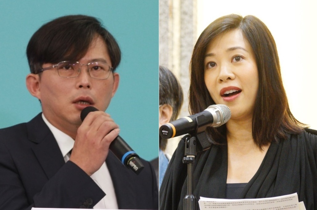 入列民眾黨不分區名單的前時代力量立委黃國昌、現民眾黨立委暨副總統候選人吳欣盈。 圖：周煊惠、張良一/攝(資料照)