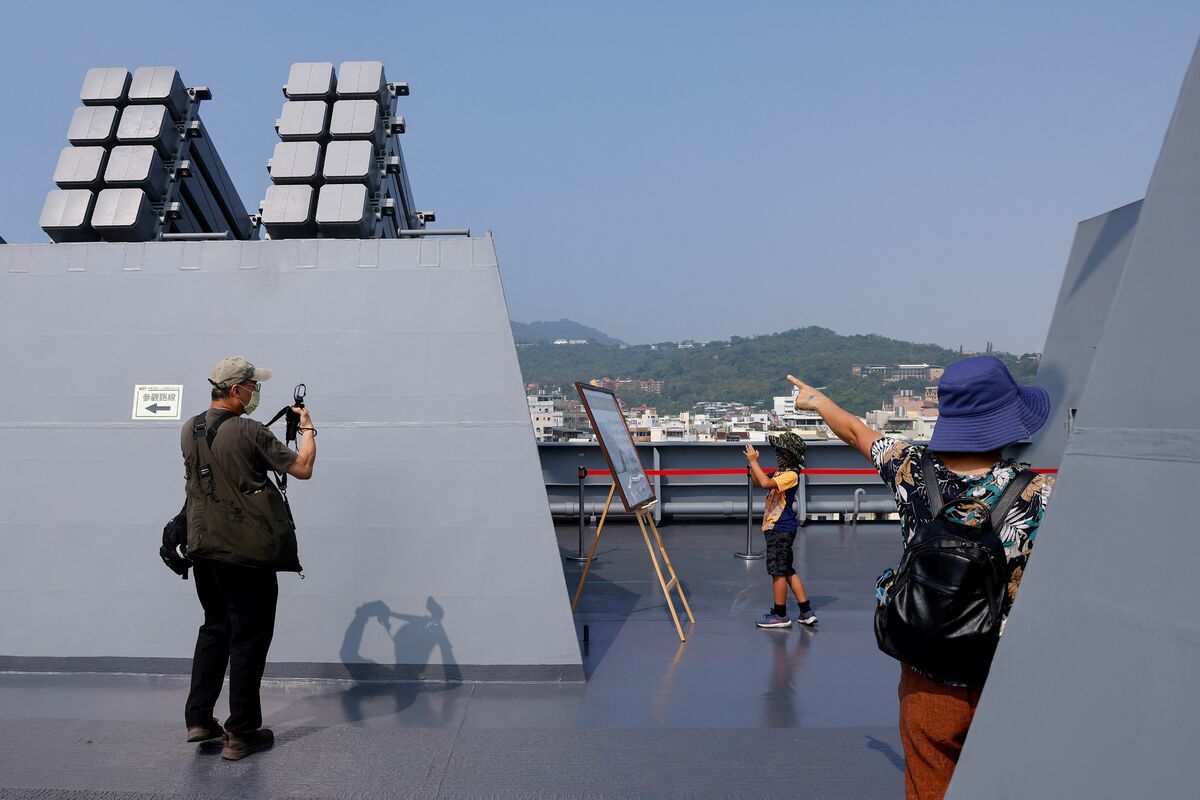 玉山號上的海劍二防空飛彈系統。 圖 : 達志影像/路透社