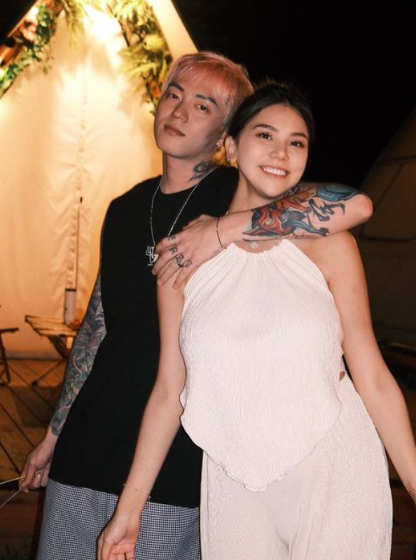 蕾菈及湯宇日前傳出因持有毒品大麻遭警方逮補的消息，兩人公開道歉後沉寂了一段時間。 圖：翻攝自蕾菈IG