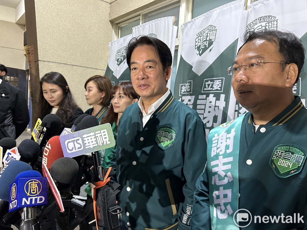 賴清德赴台中市豐原區替謝志忠站台。 圖：黃宣尹攝