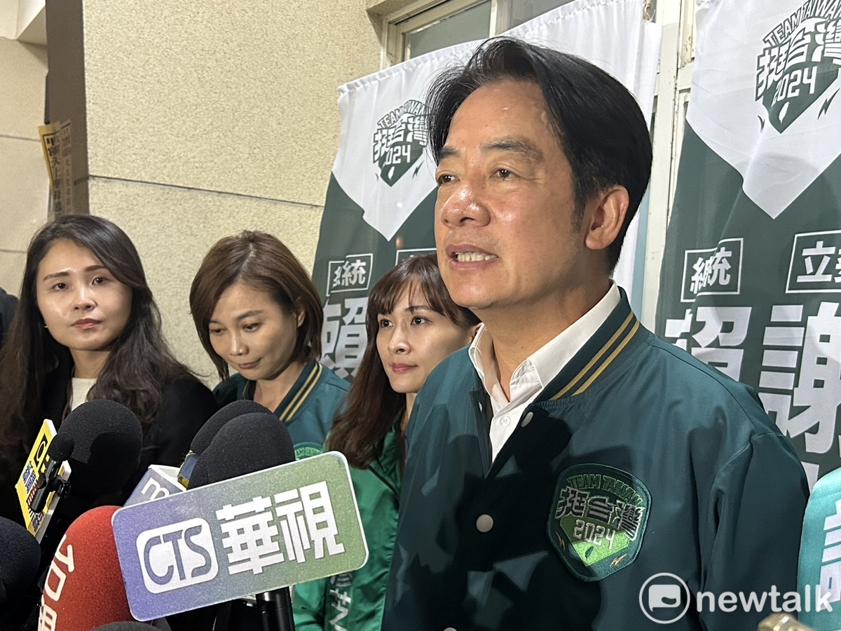 賴清德表示，趙少康不請辭中廣董事長牽涉政治、媒體分際問題。 圖：黃宣尹攝