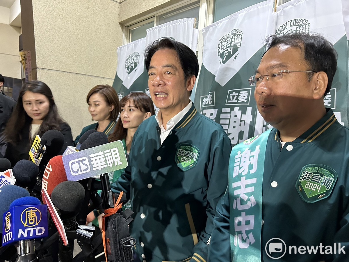 賴清德呼籲國人聲援受中國打壓的郭台銘。 圖：黃宣尹攝