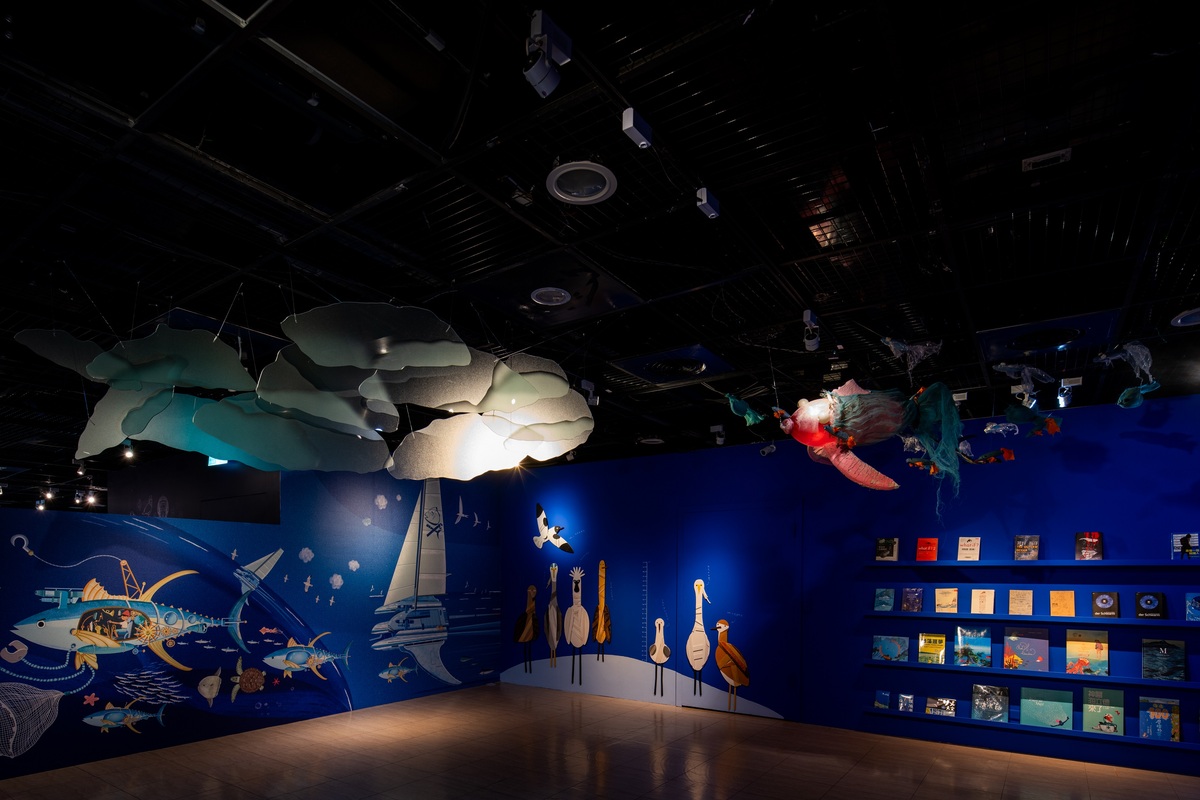 高雄兒美館新展《小阿法α大未來》展場一隅。 圖：高雄兒童美術館/提供