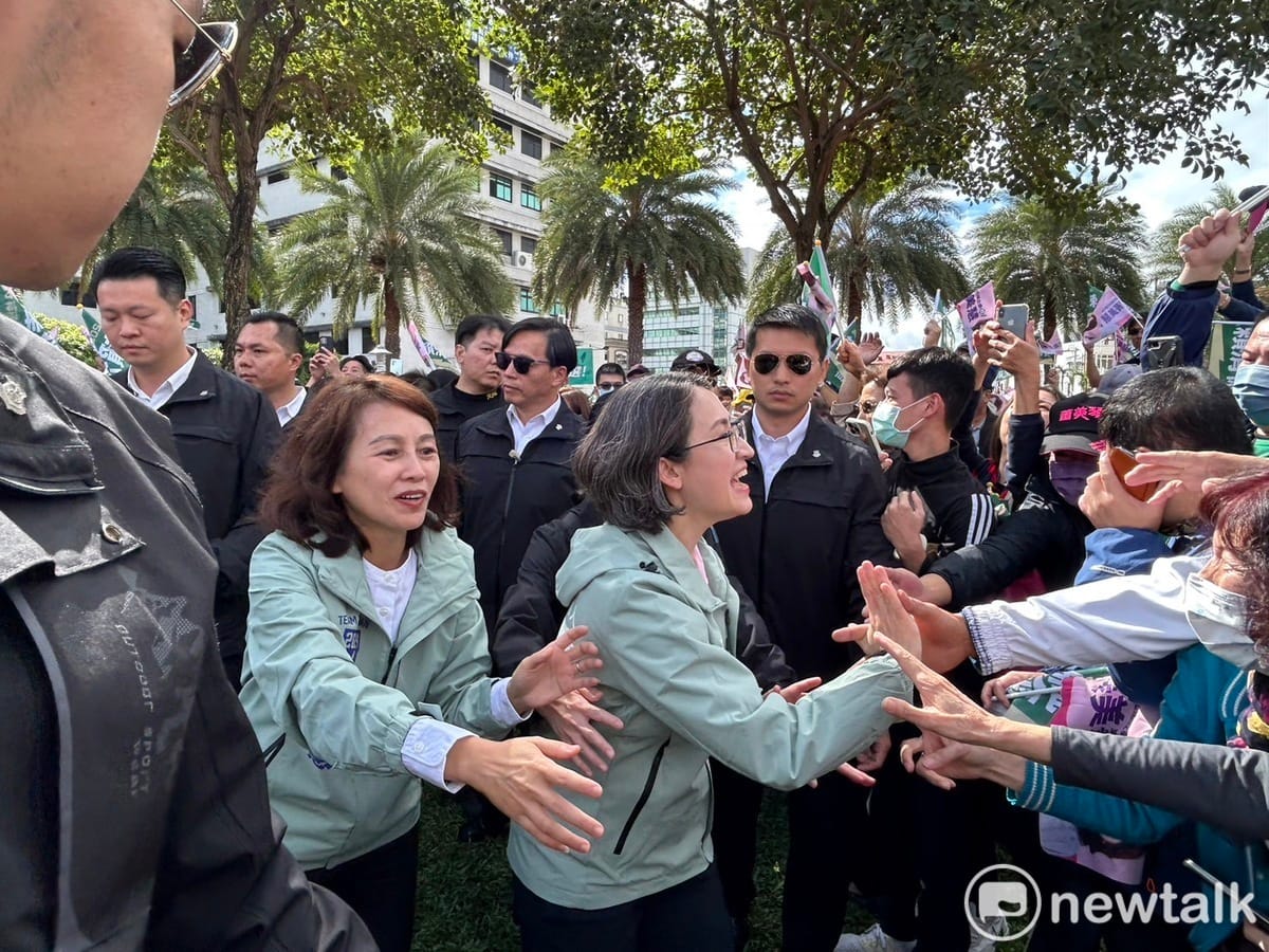 蕭美琴重返花蓮造勢，許多鄉親直言很想念她。 圖：黃宣尹攝
