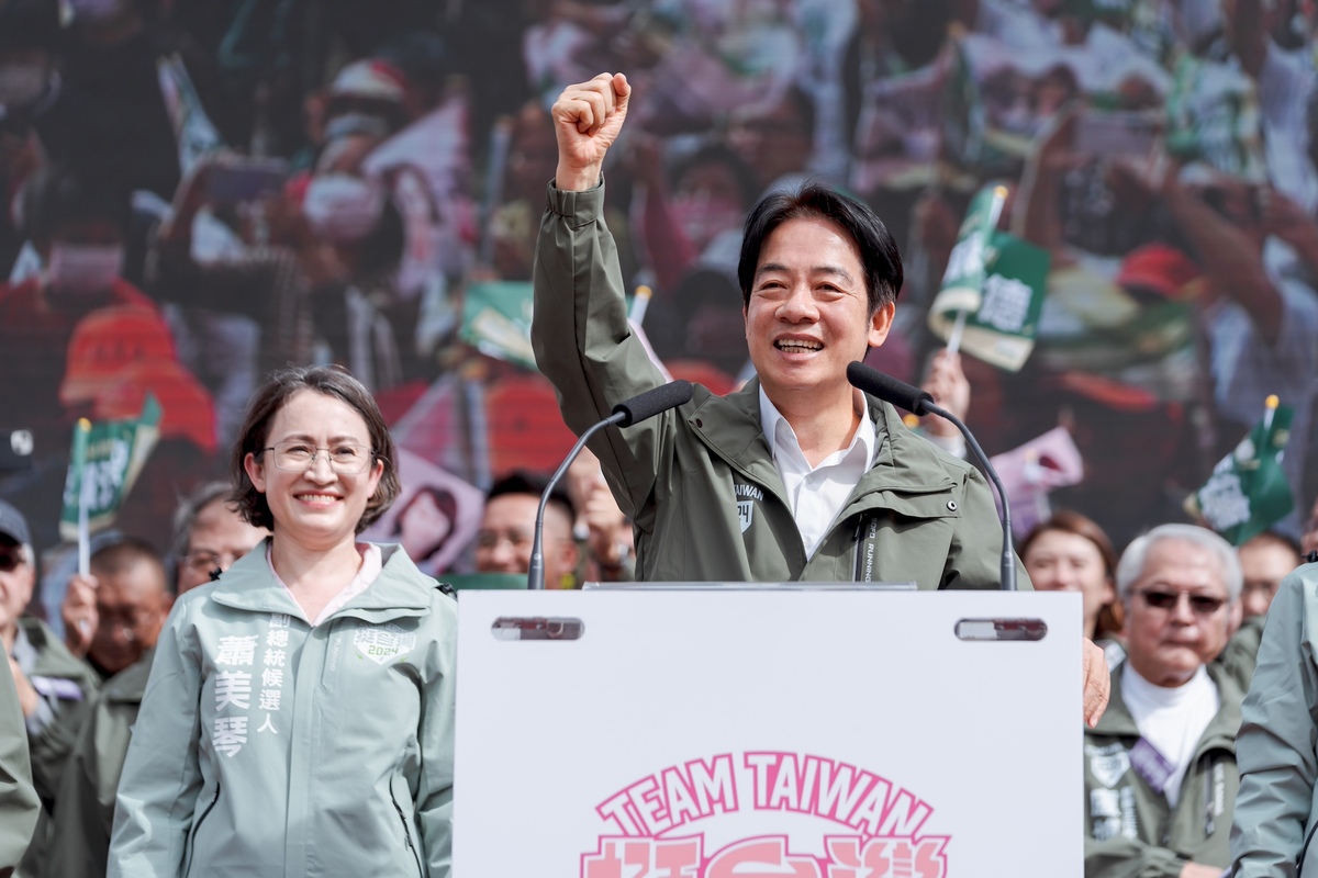 「賴蕭配」在最新總統大選民調中居首。 圖：賴清德競辦/提供（資料照）