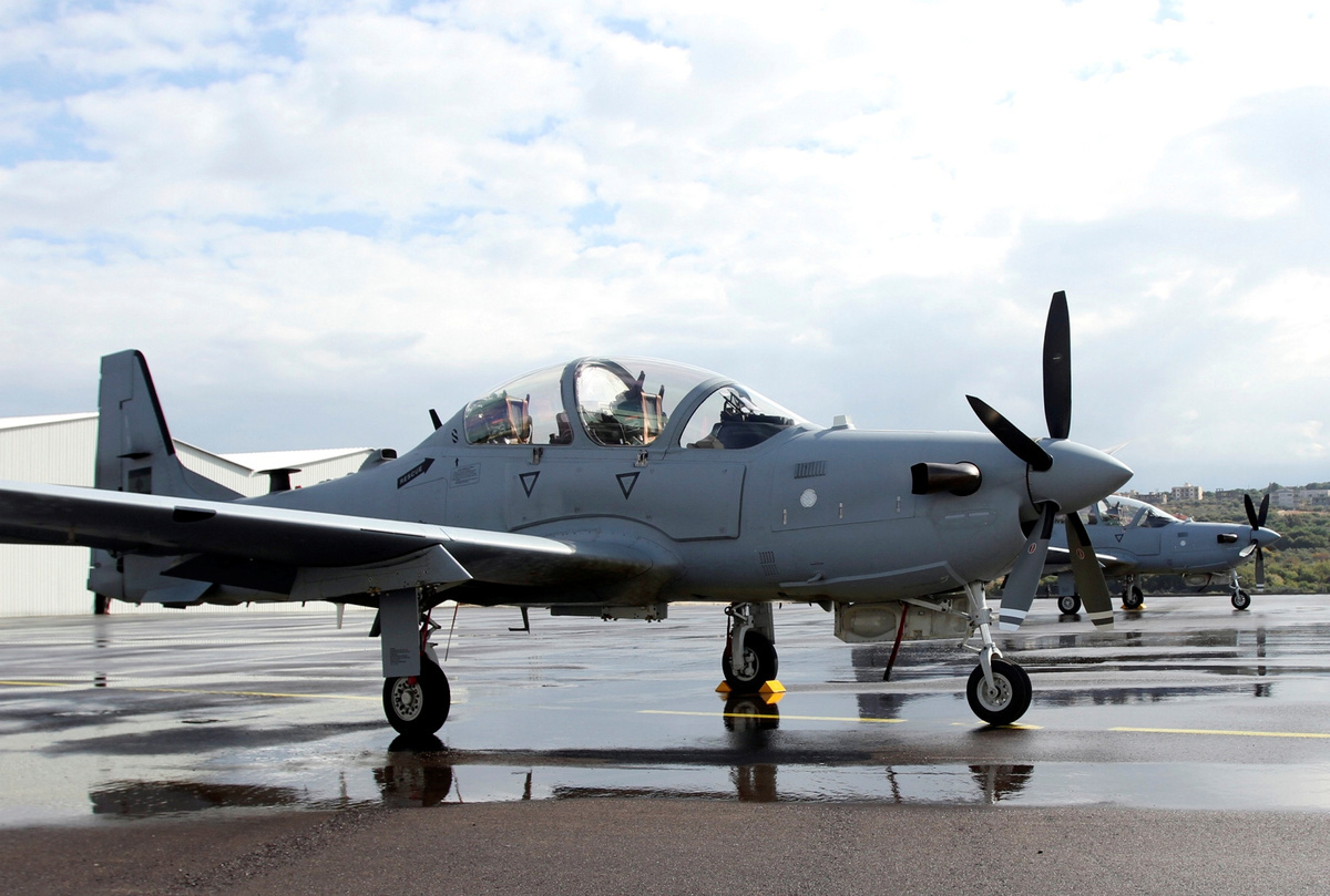 菲律賓「超級巨嘴鳥」A-29 攻擊機。 圖 : 達志影像/路透社