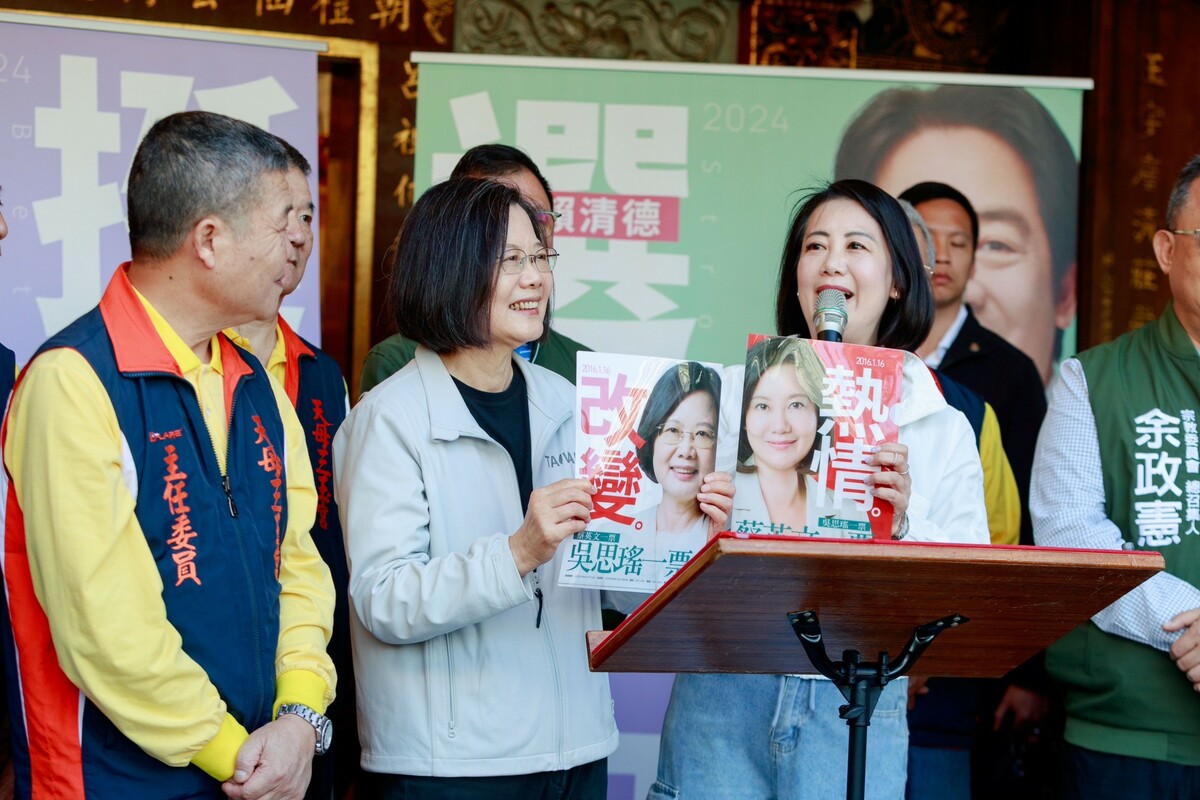 總統蔡英文幫吳思瑤站台 圖：民進黨提供