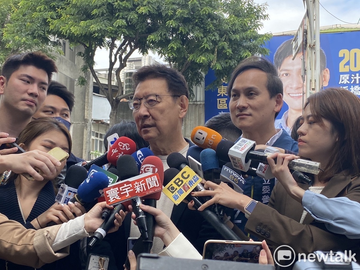 趙少康表示，會努力讓大家慢慢喜歡他。 圖：林昀真/攝