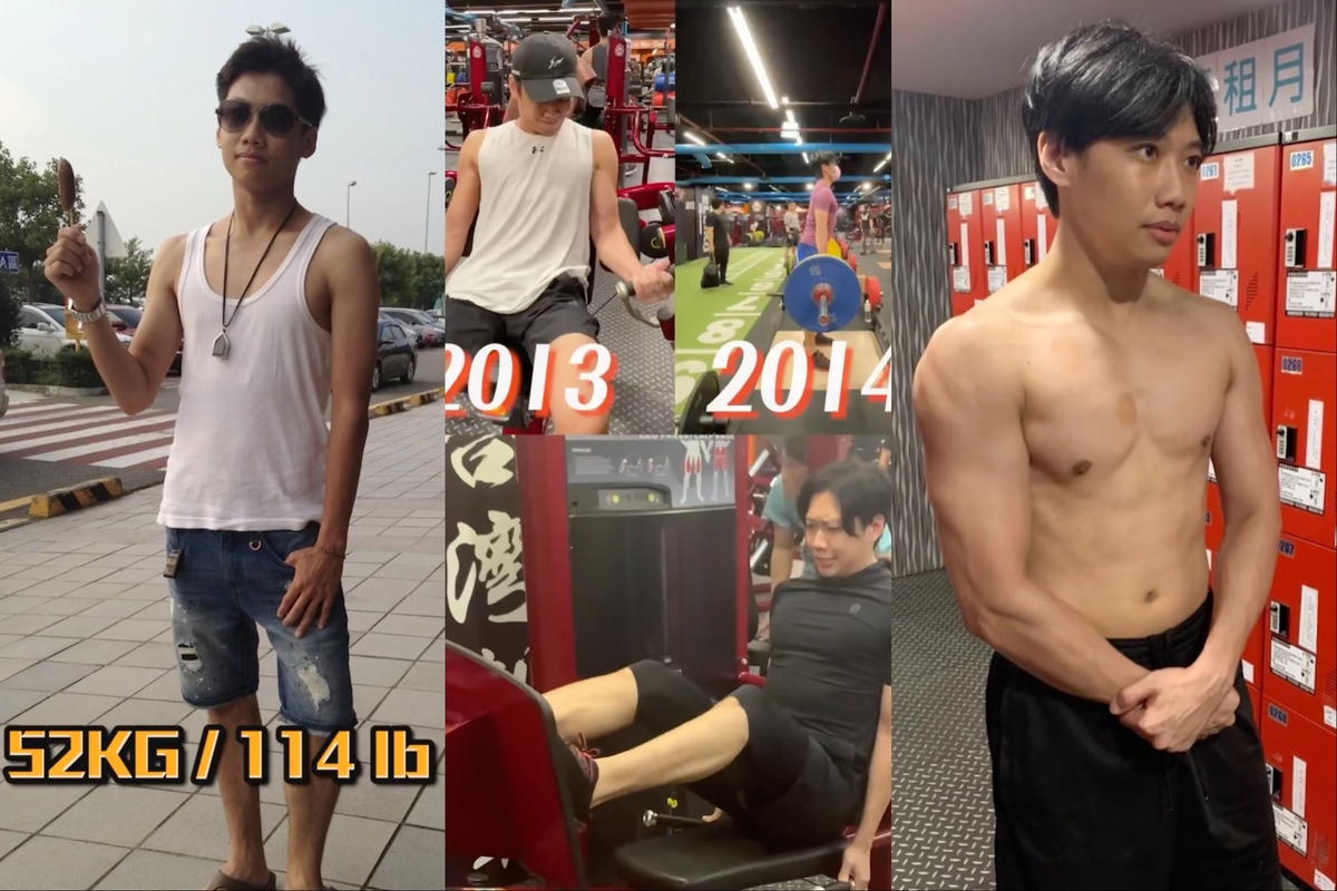 過去尼克僅有52公斤看起來十分單薄，經過10年的努力，2020年的他已變得健壯。 圖：翻攝自IG＠nickwang1988