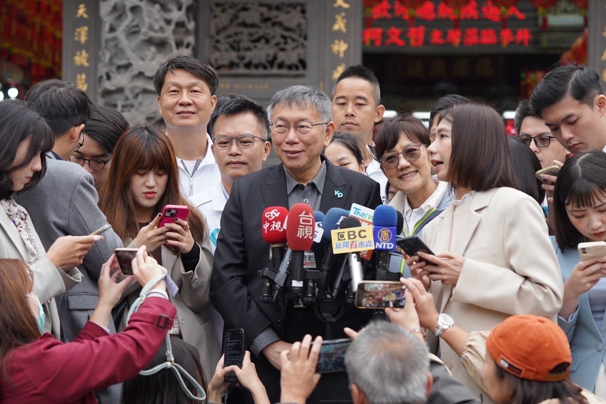 民眾黨總統候選人柯文哲。 圖：民眾黨 / 提供