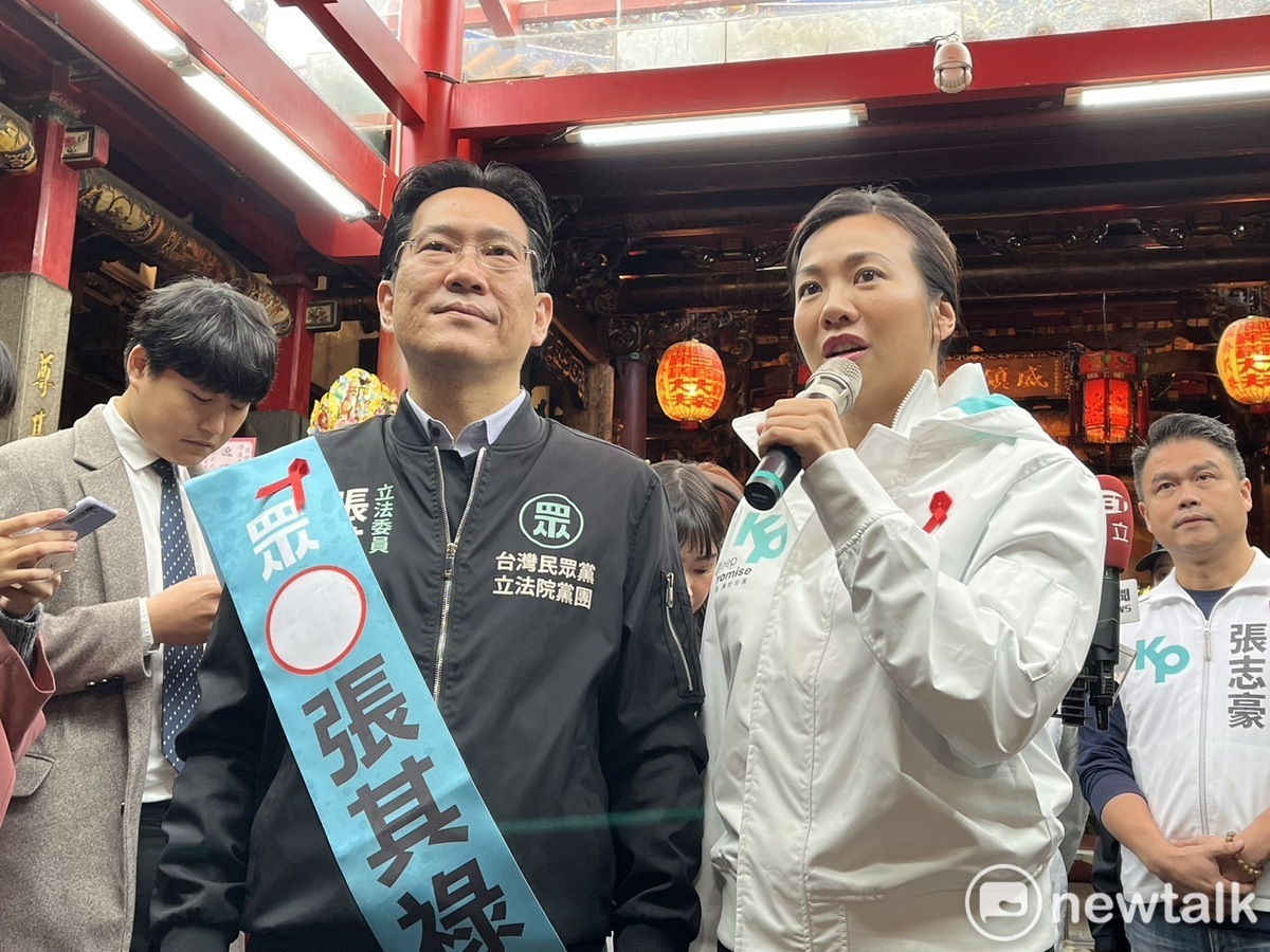 民眾黨副總統候選人吳欣盈今（1） 天面對雙重國籍及財產申報不實爭議不願多做回應。 圖：金大鈞/攝
