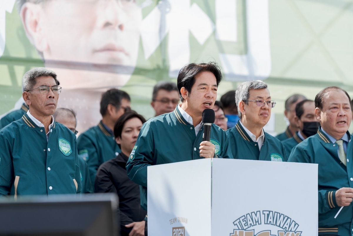 民進黨總統候選人賴清德出席2024澎湖縣總統立委聯合競選總部成立大會。 圖：賴清德競選辦公室/提供