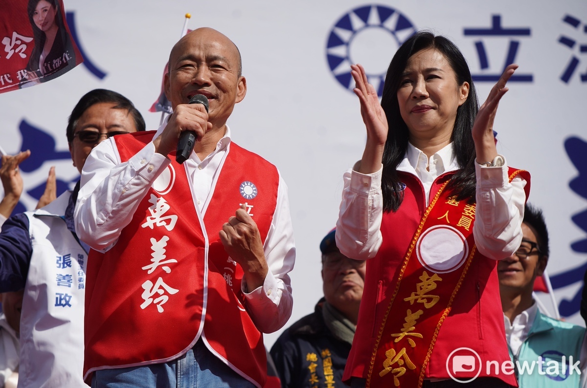 韓國瑜說，為感謝賴清德四年前競選總統大選時未口出惡言，這次的選舉，他願意讓賴清德三拳不還手。 圖：林昀真/攝