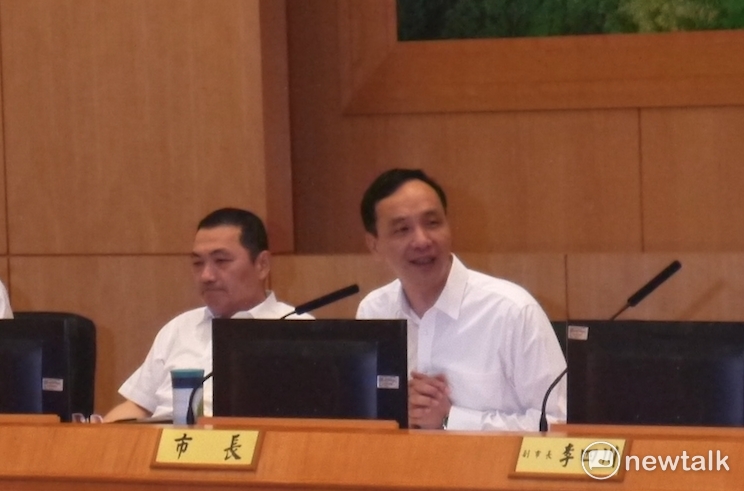 新北市長朱立倫表示，前瞻基礎建設計畫內容應重新調整，著重在水環境的治理。 圖：鍾孟軒/攝
