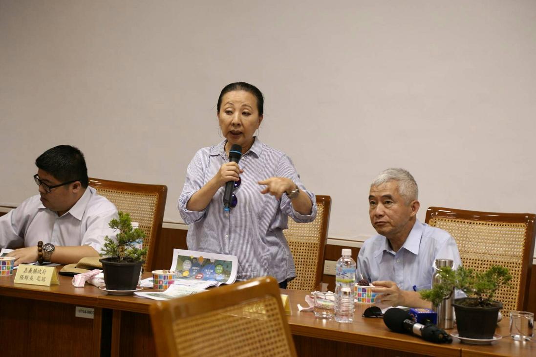 嘉義縣長張花冠對巴拿馬斷交表示看法，她認為此時全國人民應該上下一心，朝野不分藍綠，一致對外。 圖：嘉義縣政府/提供。