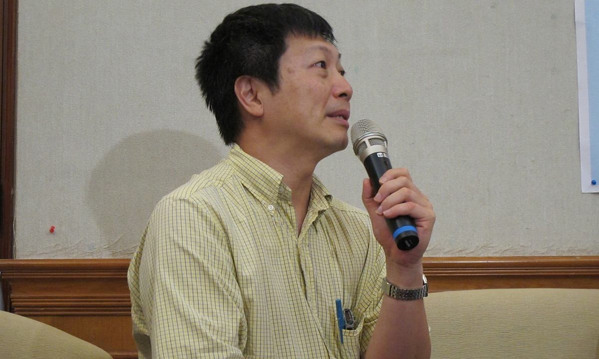 讀冊生活董事長、公視董事張天立表示，18日支持公視設立台語電視分台。 圖：林朝億/攝