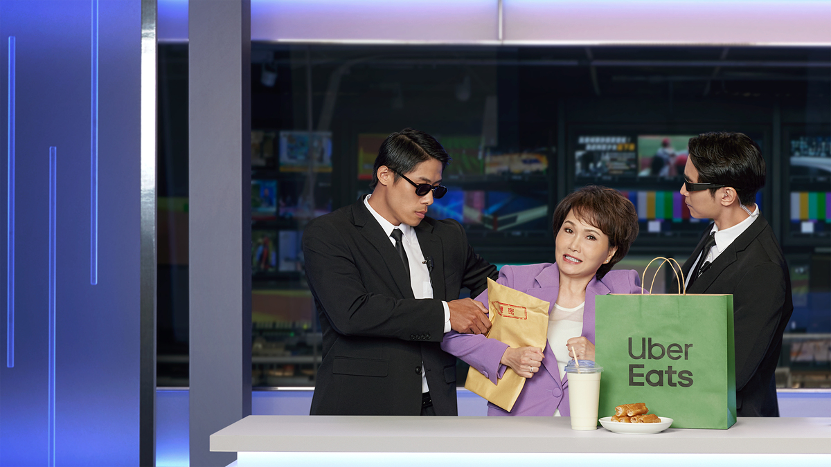 Uber Eats 「（應該）都點得到」品牌代言人沈春華表示，雖然現實生活中點不到主播最想要的「頭條」，但點得到愛吃的「油條」 圖：Uber Eats/提供