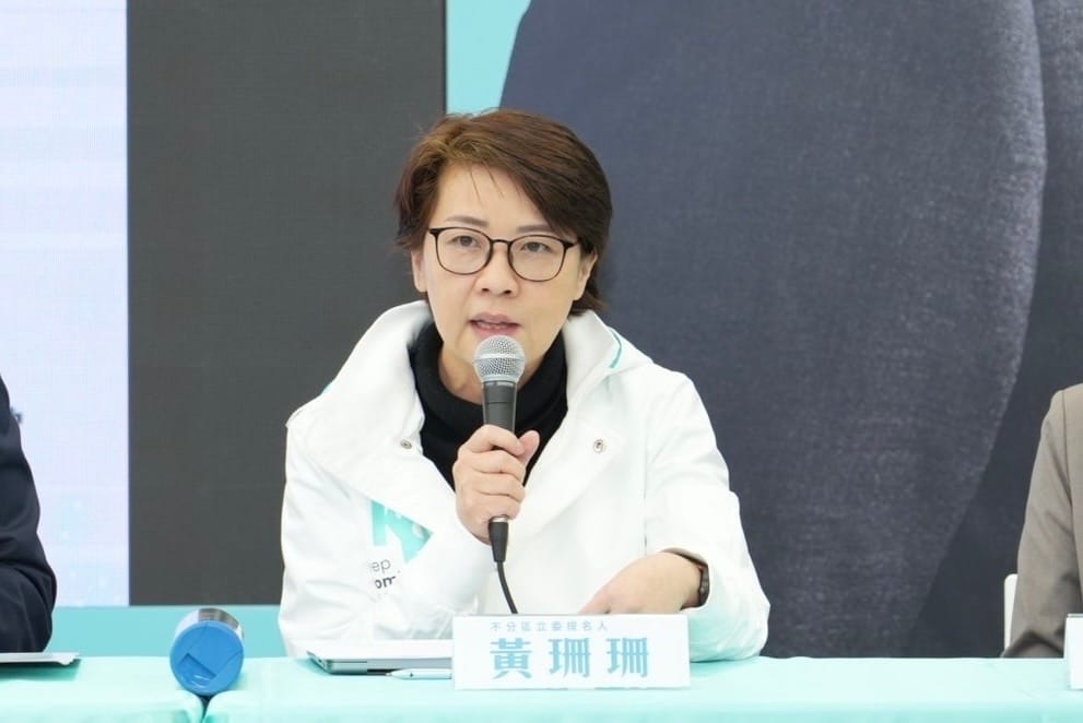 民眾黨不分區被提名人黃珊珊。 圖：民眾黨 / 提供