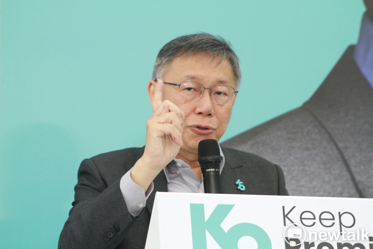 民眾黨總統候選人柯文哲。 圖：周煊惠 / 攝（資料照）