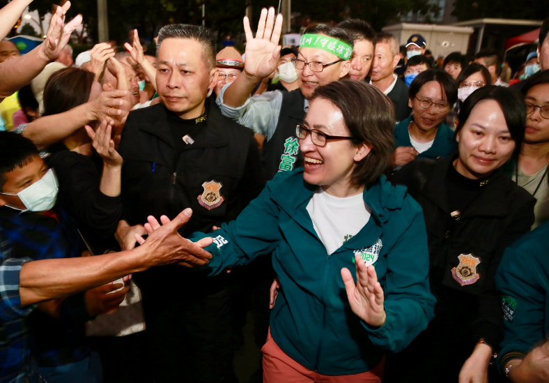 民進黨副總統候選人蕭美琴人氣超旺。 圖：賴清德競總提供