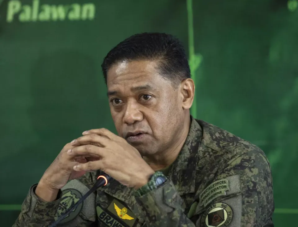 圖為菲律賓武裝部隊總參謀長布勞納。 圖：翻攝自騰訊網