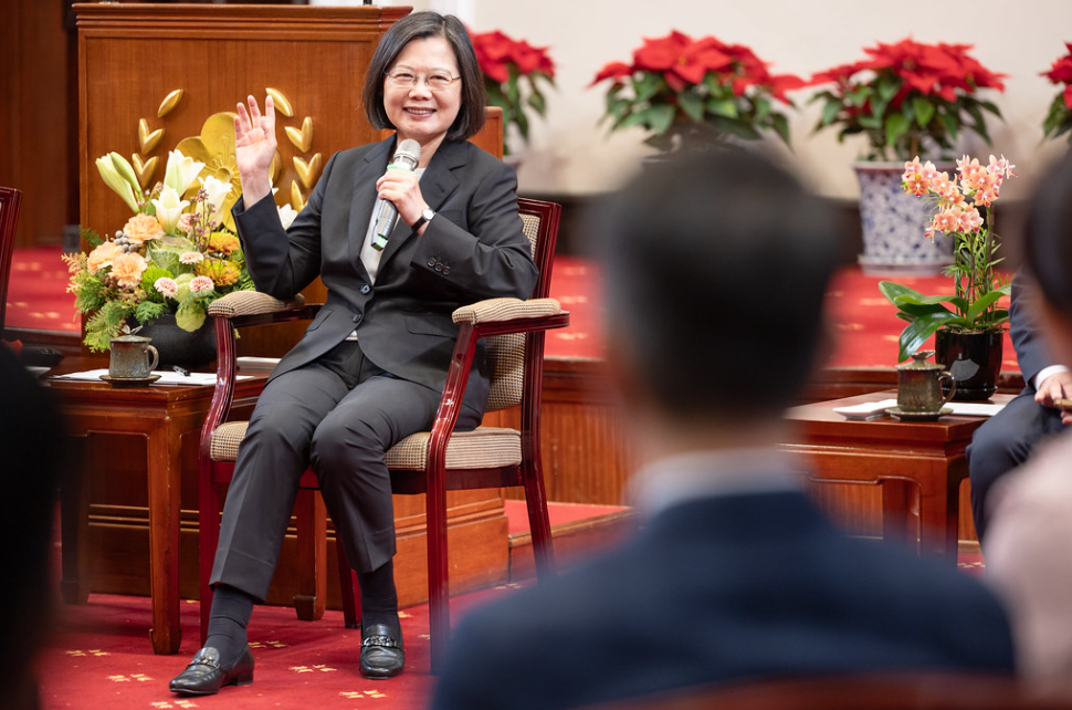 總統蔡英文執政後，國慶主視覺美學受到肯定。 圖：總統府提供