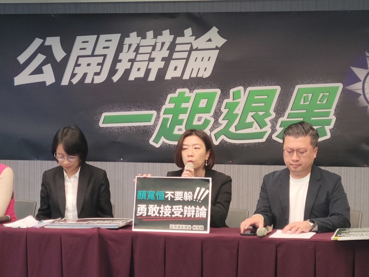 林靜儀要求顏寬恒來正面辯論。 林靜儀競總/提供