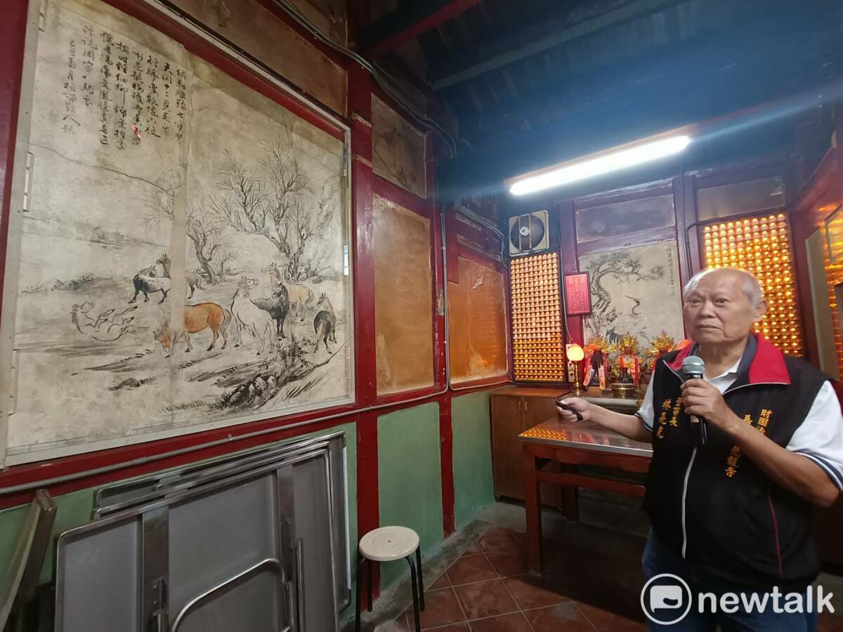 慈龍寺內有林玉山的濕壁畫。 唐復年/攝