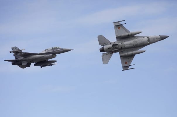 北約的F-16戰機。 圖 : 翻攝自觀察者網