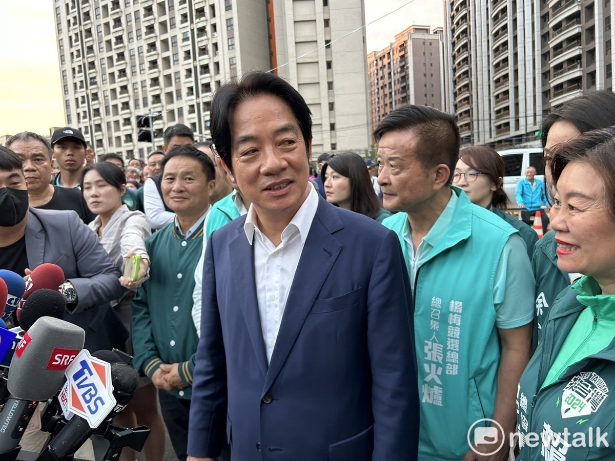 賴清德今日下午赴桃園市楊梅區，替力拚連任的民進黨立委黃世杰站台。 圖：黃宣尹攝