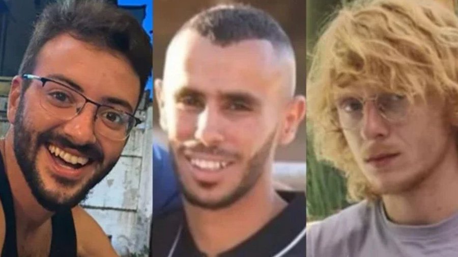 三名的罹難者分別是26 歲的阿隆（Alon Shamriz）、25 歲的薩默爾（Samer Talalka）及 28 歲的約塔姆（Yotam Haim）。 圖 : 翻攝自 X 帳號@narendra483
