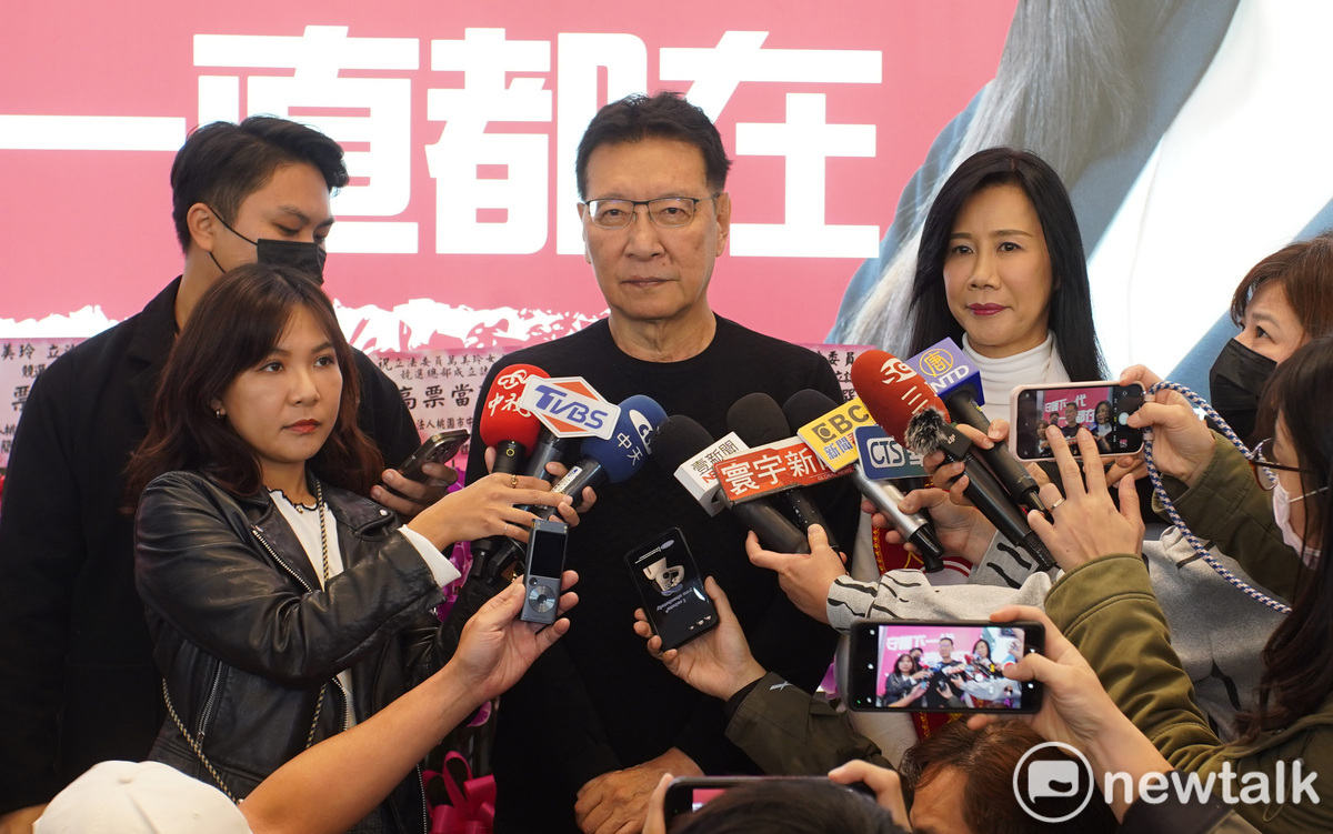 趙少康表示國民黨現在需要郭台銘，盼郭台銘回歸國民黨。 圖：林昀真/攝