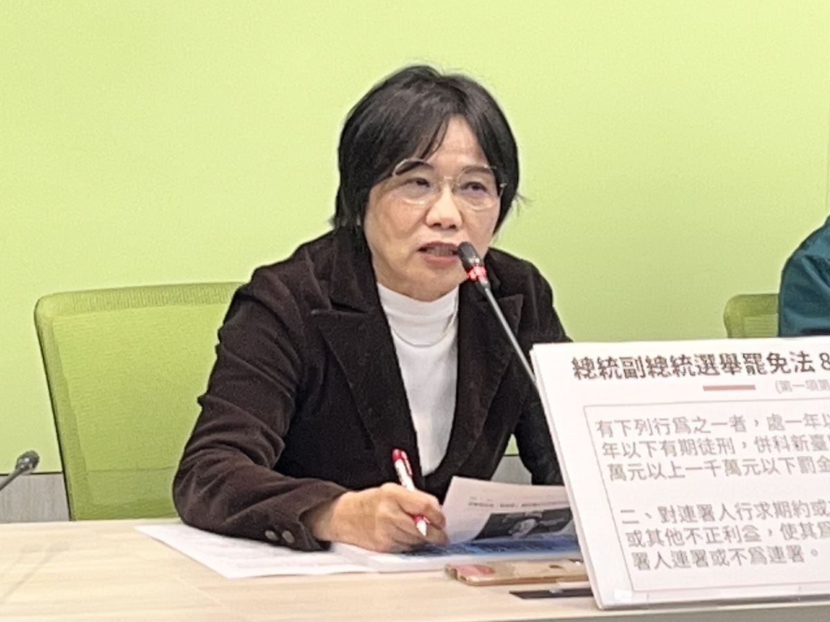 民進黨立院黨團幹事長劉世芳認為侯友宜在兩岸外交是走蔡英文路線。 圖：金大鈞/攝