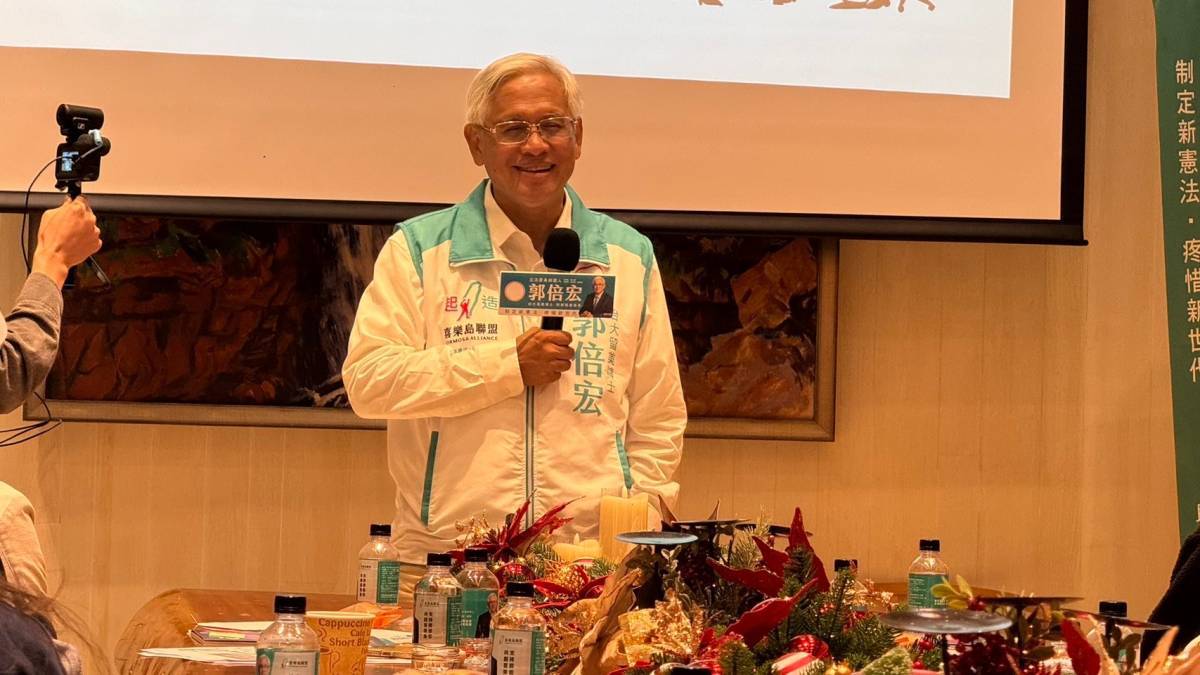 郭倍宏提「青年五大政策思維」。 圖說：郭倍宏競總/提供