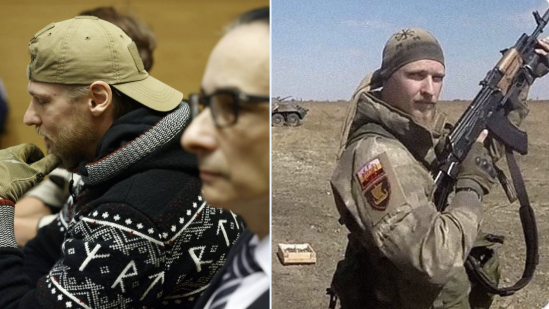「Rusich」新納粹組織的領導人揚·彼得羅夫斯基 （Jan Petrovskyy）被指控在烏克蘭犯有戰爭罪。 圖：翻攝自 X ( 前推特 )  NEXTA