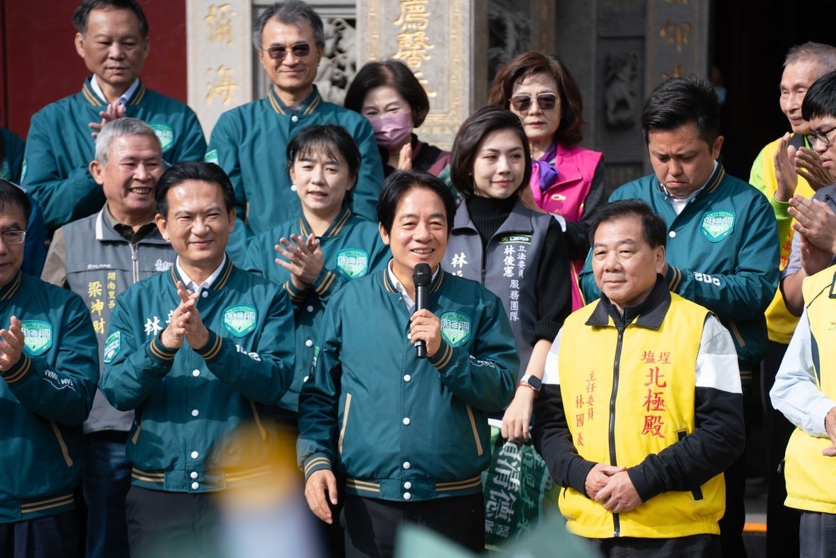 賴清德萬里老家成為選戰攻防，礦區居民表達聲援。 圖：賴清德競總提供