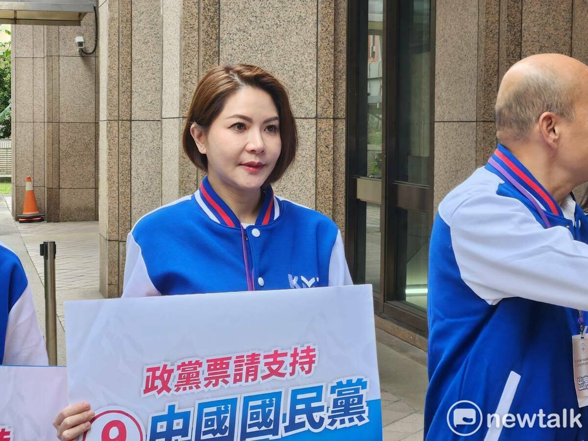 國民黨不分區提名人陳菁徽。 圖：黃建豪/攝