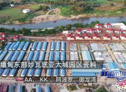 緬甸妙瓦底KK園區內有大批詐騙集團。 圖 : 翻攝自抖音