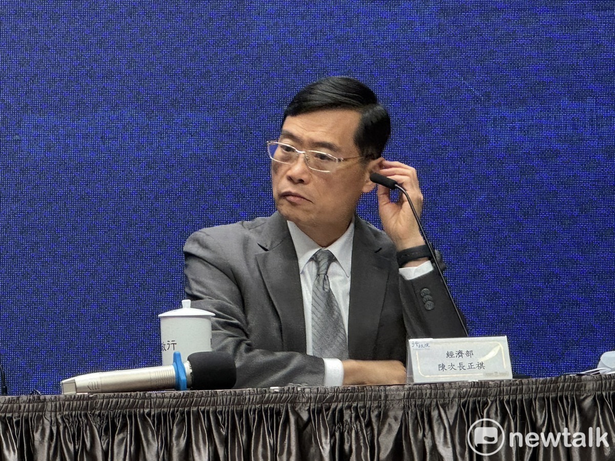 經濟部次長陳正祺今（21）天說，「原來就中方的經濟脅迫和政治操弄行為，有充分的評估」。 圖：謝莉慧/攝
