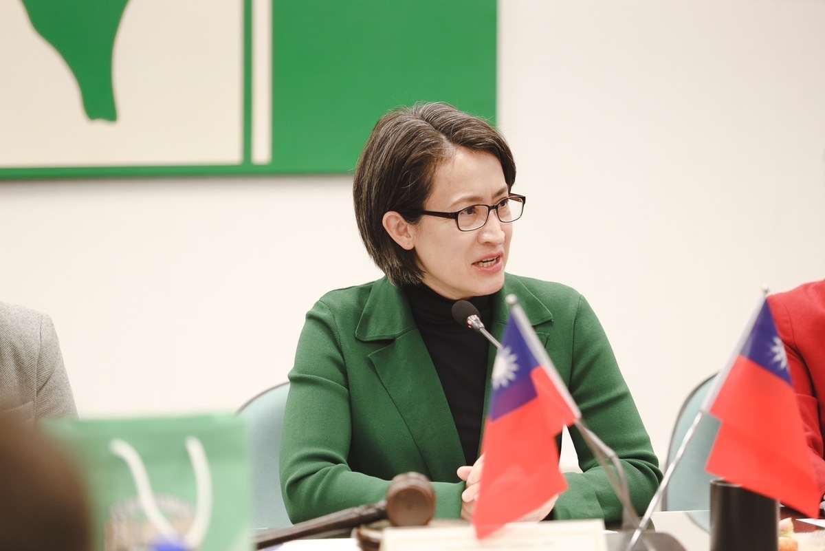 民進黨副總統候選人蕭美琴今（21）日會晤駐台使節。 圖：民進黨提供