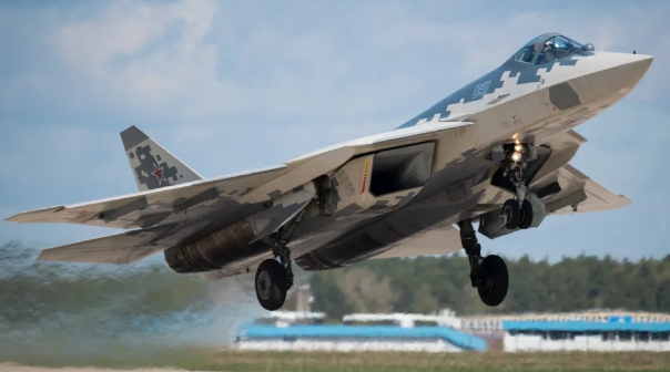 俄軍Su-57戰機。 圖 : 翻攝自空天力量