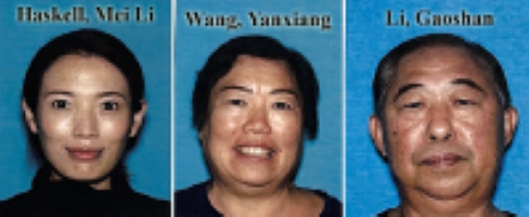 李梅（左一）及其失蹤的父母 圖 : 翻攝自環球網